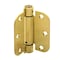 Prime-Line Door Hinge Commercial UL Adjust Self-Close, 3-1/2 in. with 5/8 in. Corners, Satin Brass 3 Pack U 1158963 - alternate 1